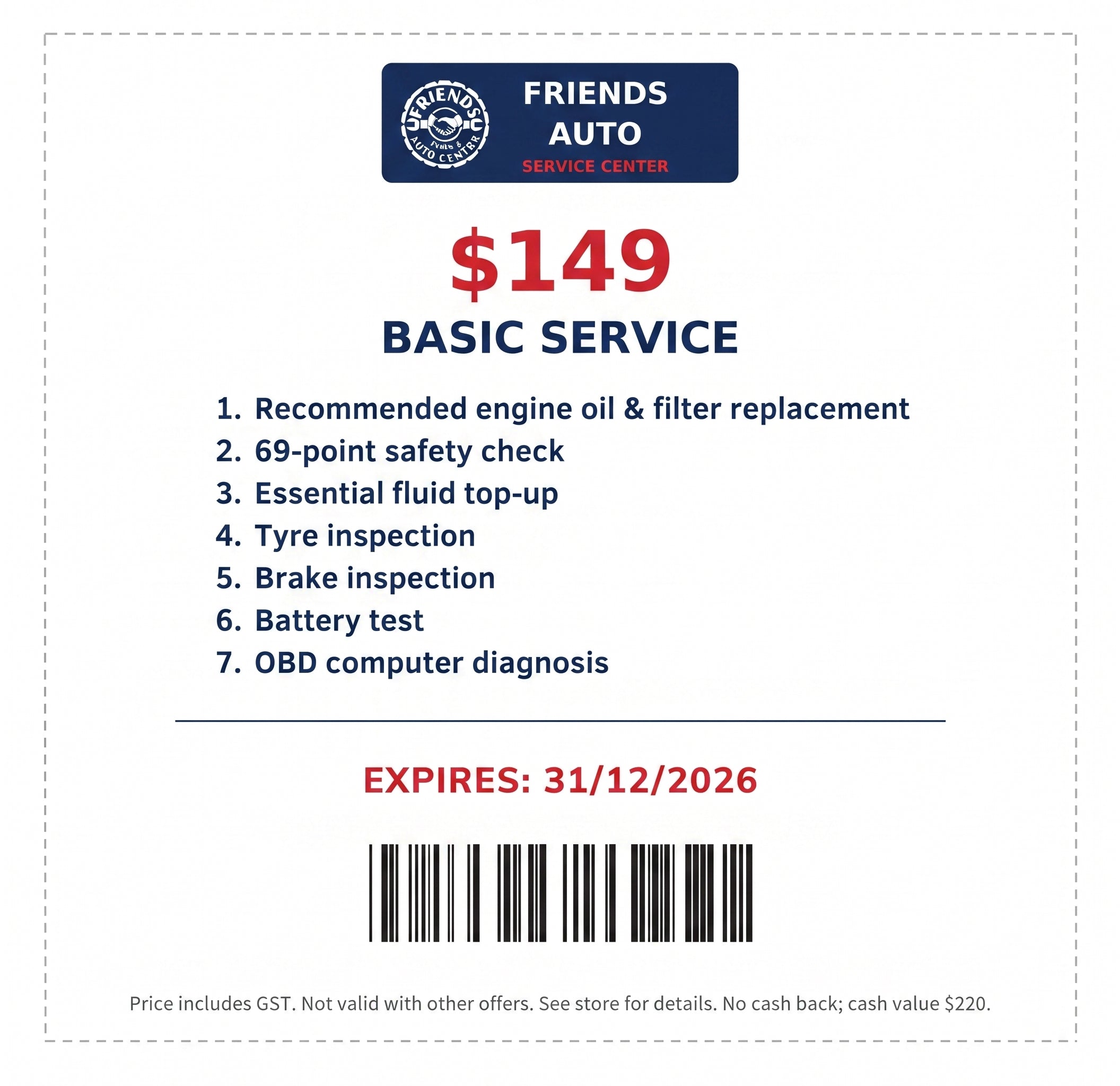 Basic Service Coupon
