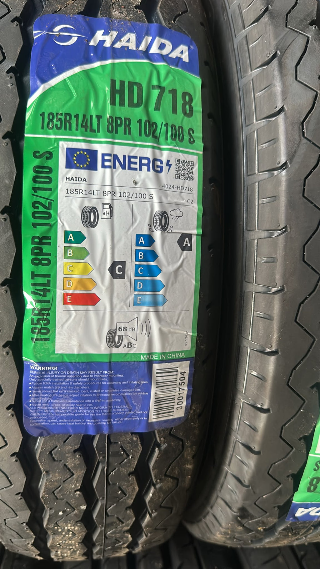 HAIDA 185R14LT 8PR 102/100S